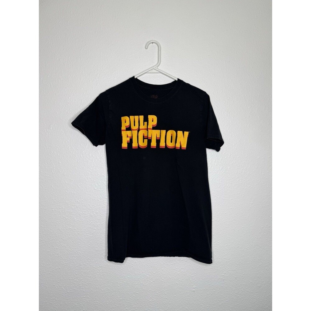 Pulp Fiction TARANTINO Shirt Women’s MEDIUM BLACK 90s MOVIE NOIR TEE See Pics